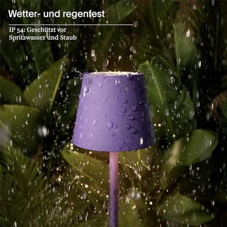 SIGOR LED Tischleuchte Akku-Tischleuchte, Dimmbar, LED fest integriert, Warmweiß – Bild 6