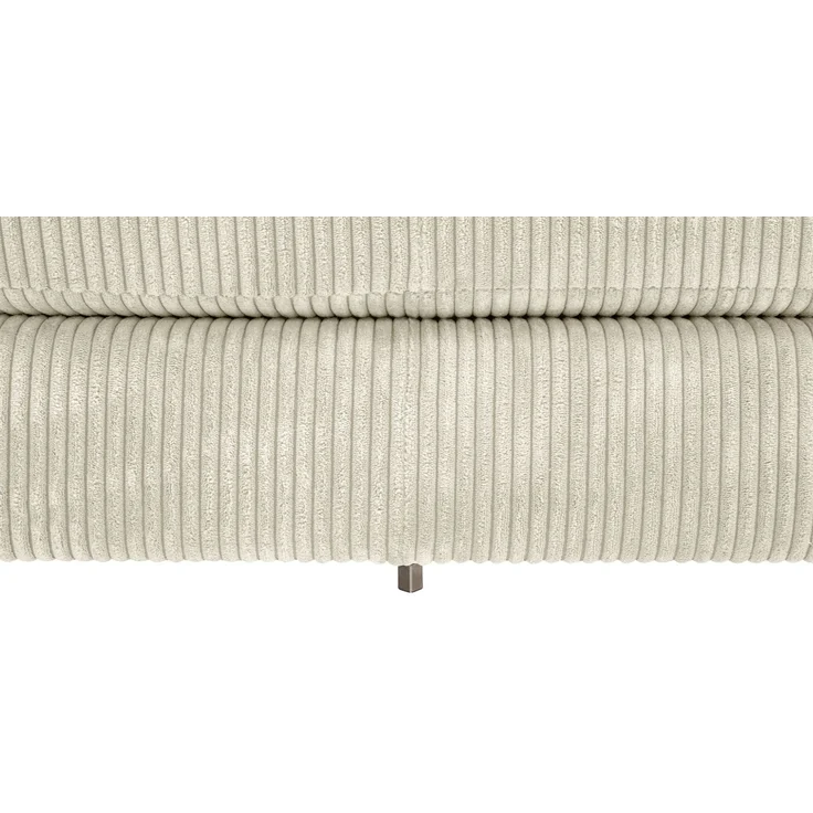 Sofa mit Longchair rechts Kaylynn Cordstoff creme – Bild 6