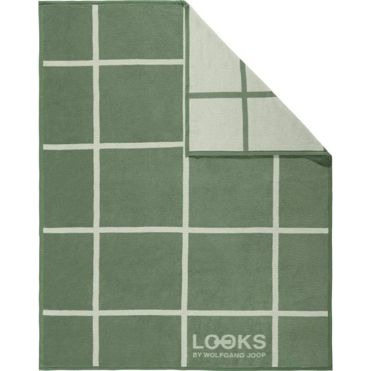 Wohndecke Wohndecke 2er-Pack, LOOKS by Wolfgang Joop, Baumwollmischung Karo – Bild 2