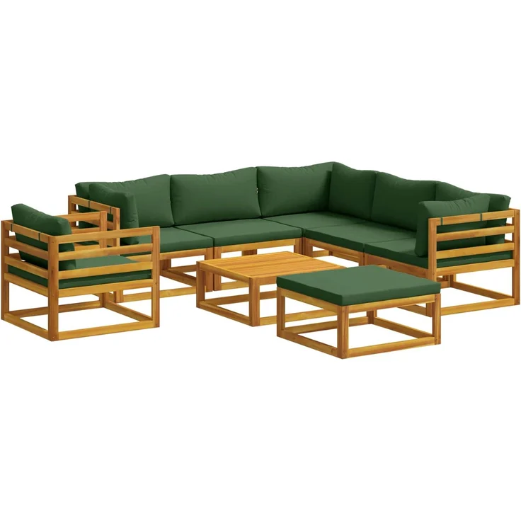 vidaXL Sofa-Set 8 stk. Natur Massivholz Akazie 3417259 – Bild 2