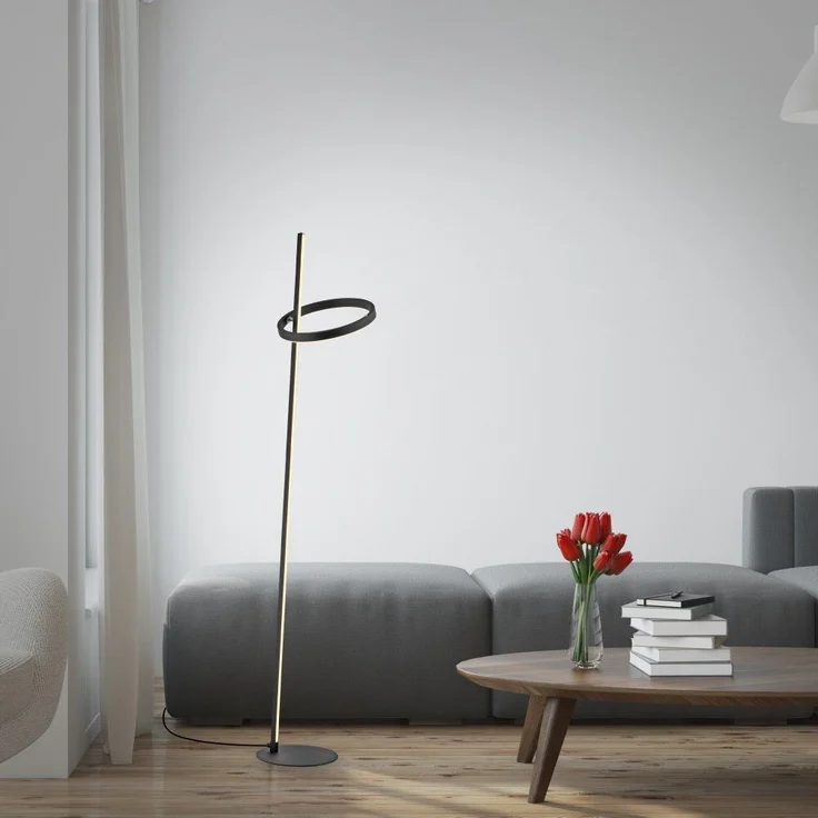 JUST LIGHT 15397-18 RITUS Stehleuchte schwarz per Touchdimmer – Bild 6