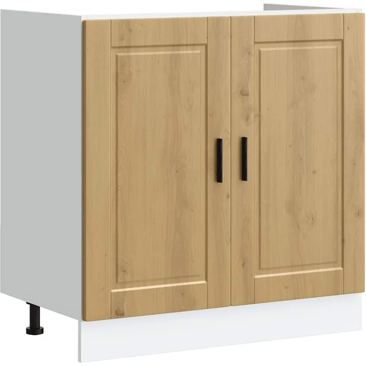 vidaXL Spülenunterschrank Porto Artisan-Eiche 80x46x81,5 cm 853936 – Bild 1