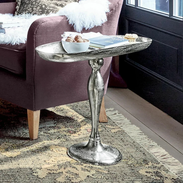 Mirabeau Beistelltisch Beistelltisch Stonebrook silber – Bild 4