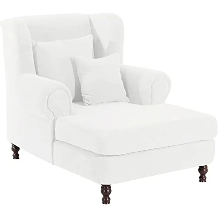 XXL Sessel Karley Bezug Veloursstoff Buche nussbaum dunkel / creme 22152