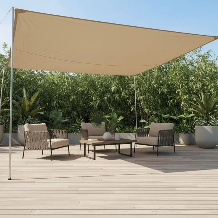 Relaxdays Sonnensegel Polyester – Bild 5