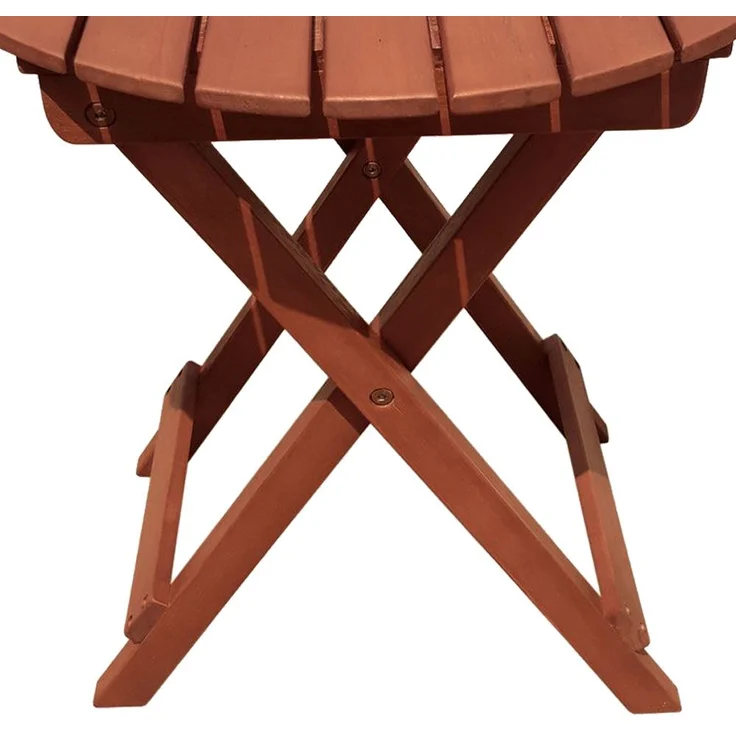 Tisch, Eukalyptus, rund , braun H 50 cm – Bild 8