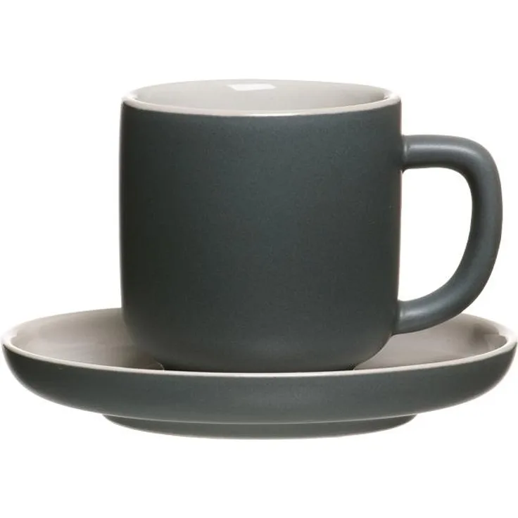 Ritzenhoff & Breker JASPER Espressotasse mit Untertasse 100 ml grau
