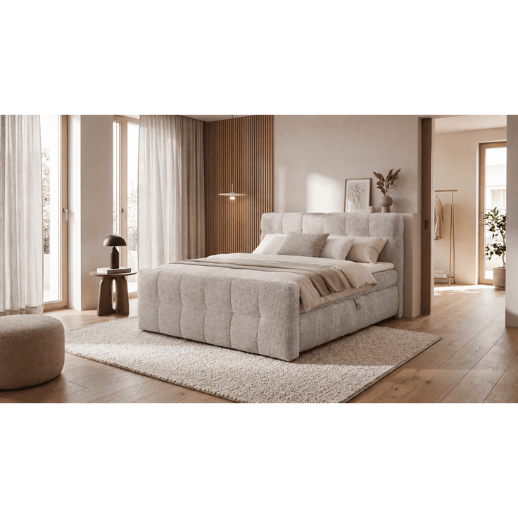 Boxbett Noosa von ED Exciting Design 180 x 200 cm mit Bettkasten – Ravello Flachgewebe