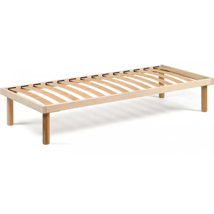 Dmora Doppelbettgestell Pietra, orthopädisches Untergestell mit Holzlatten, 100 % Made in Italy, 160 x 190 x 31 cm