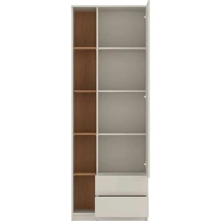 Lomadox Jugendzimmer-Set FIER-129, (Sparset, 4-tlg, Bett Sideboard Kleiderschrank Schreibtisch), in Kaschmir mit Eiche Nb, grifflos, 4-teilig, Liegefläche 90x200 cm – Bild 6