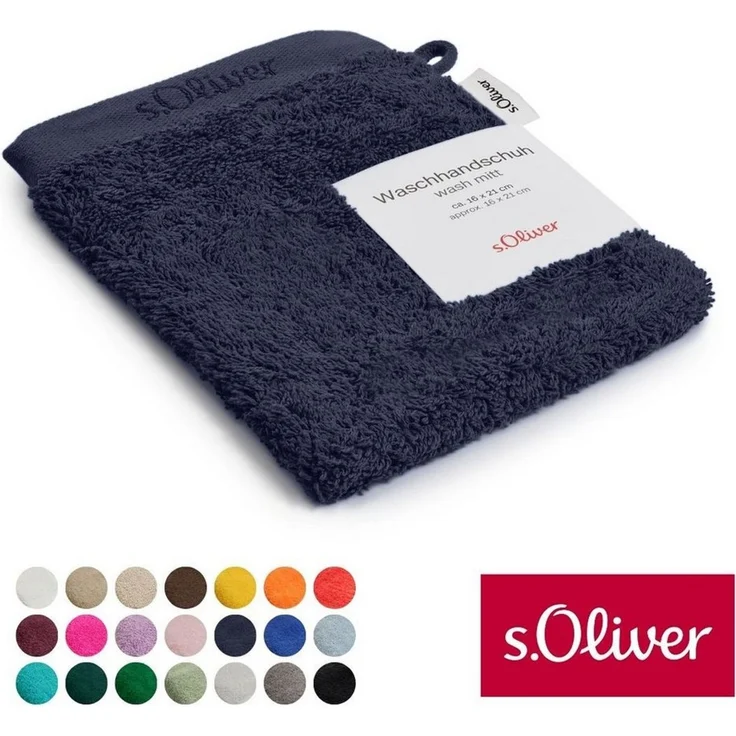 s.Oliver Waschhandschuh s.Oliver, Premium Qualität, 600 gr/m², auch als Sets erhältlich, Walkfrottier (1-St), große Farbauswahl, auch als Duschtuch, Handtuch, Gästetuch – Bild 1
