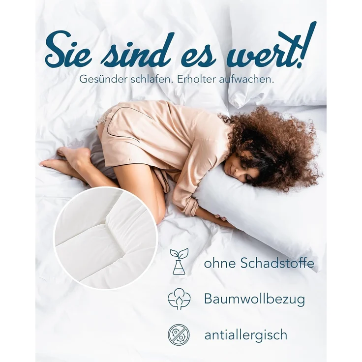 Paradies Fill Halia Ganzjahresbett warme Bettdecke Decke 135x200 – Bild 5