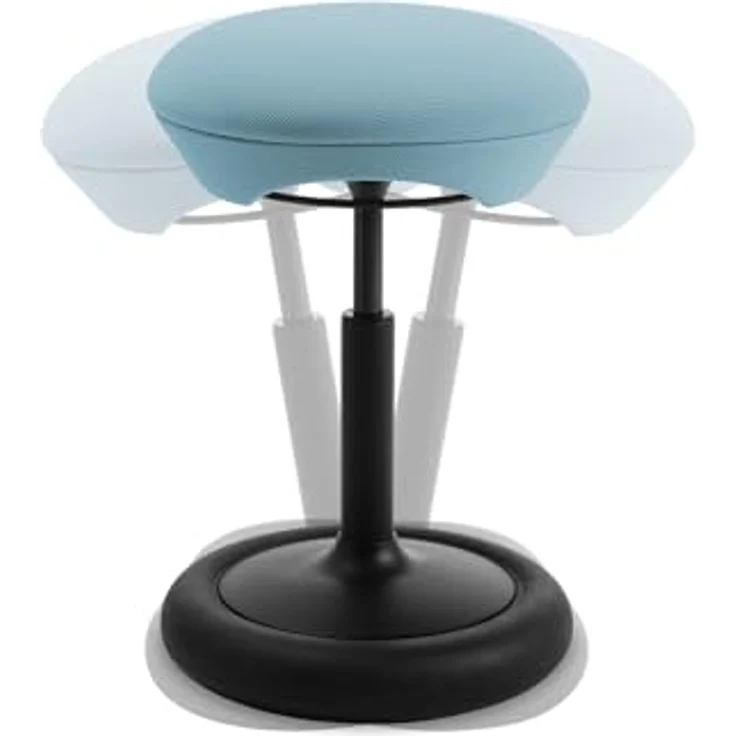 Topstar SITNESS HOP | Ergonomischer Sitzhocker mit dreidimensionaler Bewegung | Sitness-Technologie | Made in Germany | Farbe: schwarz/blau – Bild 4