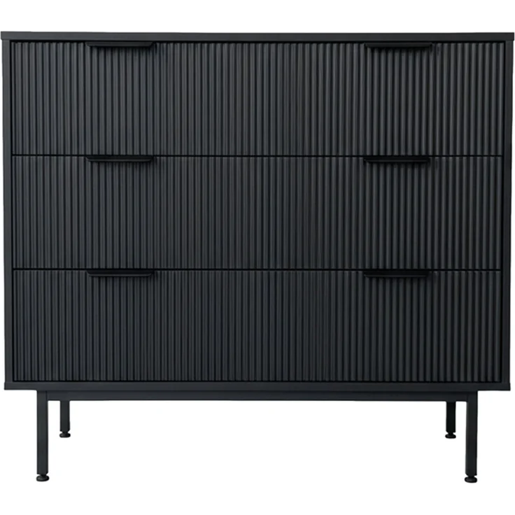 HOME DELUXE Kommode NYLA Schwarz - 90x80 cm – Bild 3
