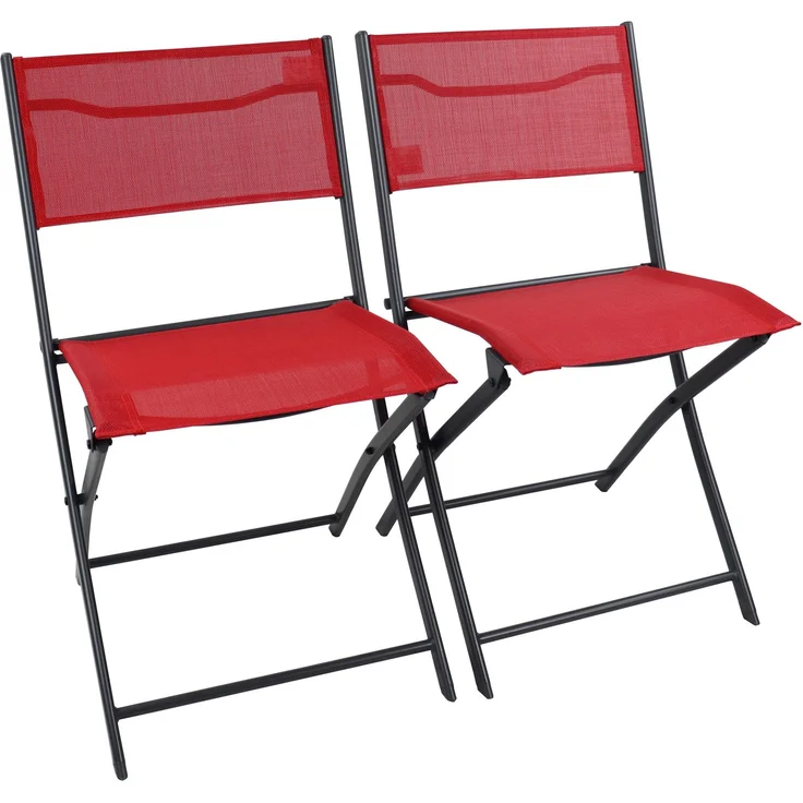 VCM Gartenstuhl Sumila 920261 Rot H. 79 x B. 45 x T. 46 cm – Bild 1