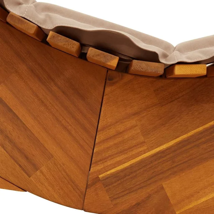 vidaXL Schaukelliege mit Auflage Massivholz Akazie 4103885 – Bild 6
