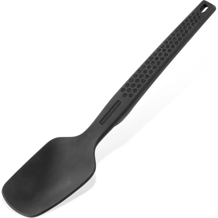 Fackelmann Servierlöffel Statement, Kochlöffel, Küchenutensil, Silikon, Metall, Grau, 29 cm, 25292