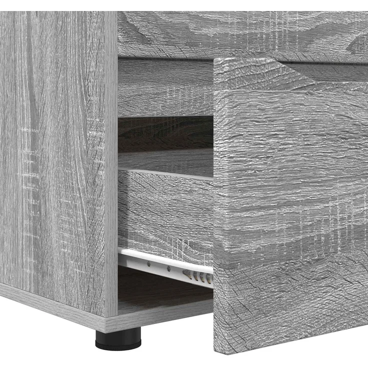 vidaXL Aufbewahrungsschrank 40 x 48 x 57 cm Holzwerkstoff Sonoma-Grau 888843 – Bild 9