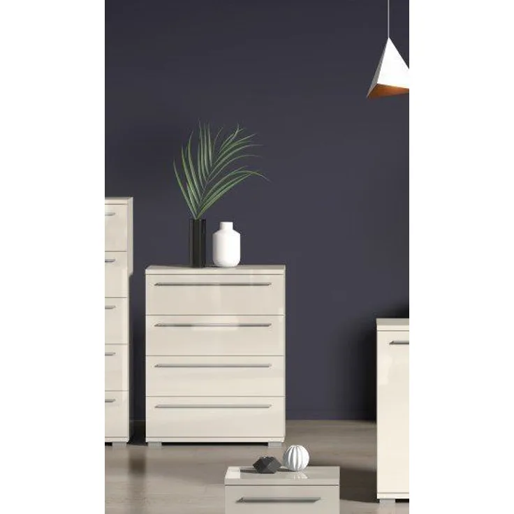 OTTO home Schubkastenkommode Piano, mit 4 oder 5 Schubladen, FSC-zertifizierter Holzwerkstoff, UV lackiert hochglänzend,Soft-Close Funktion, in 2 Breiten und 2 Höhen