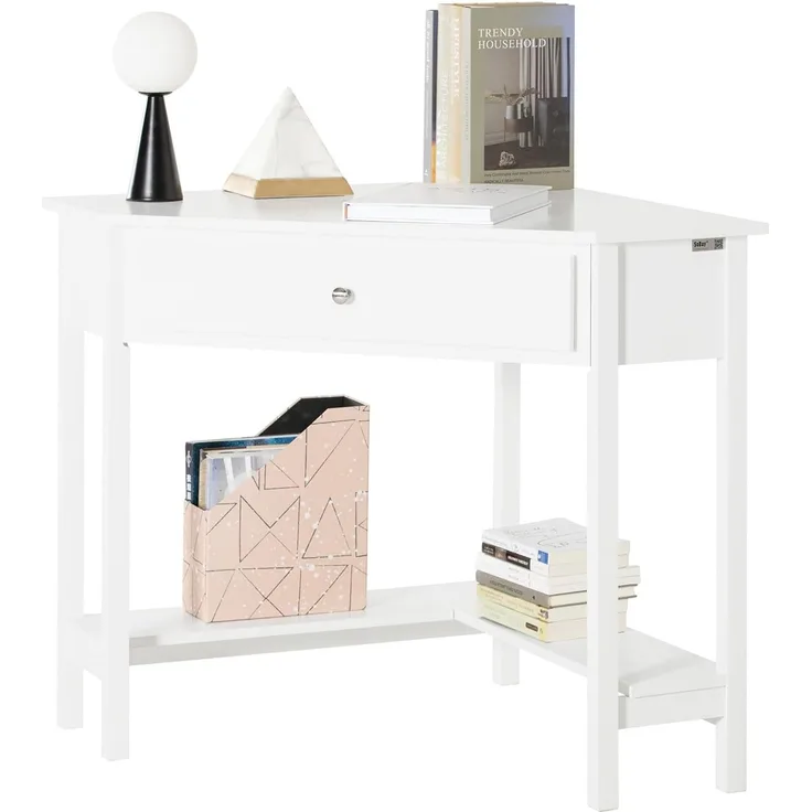 Ecktischschreibtisch, weiß,FWT31-W