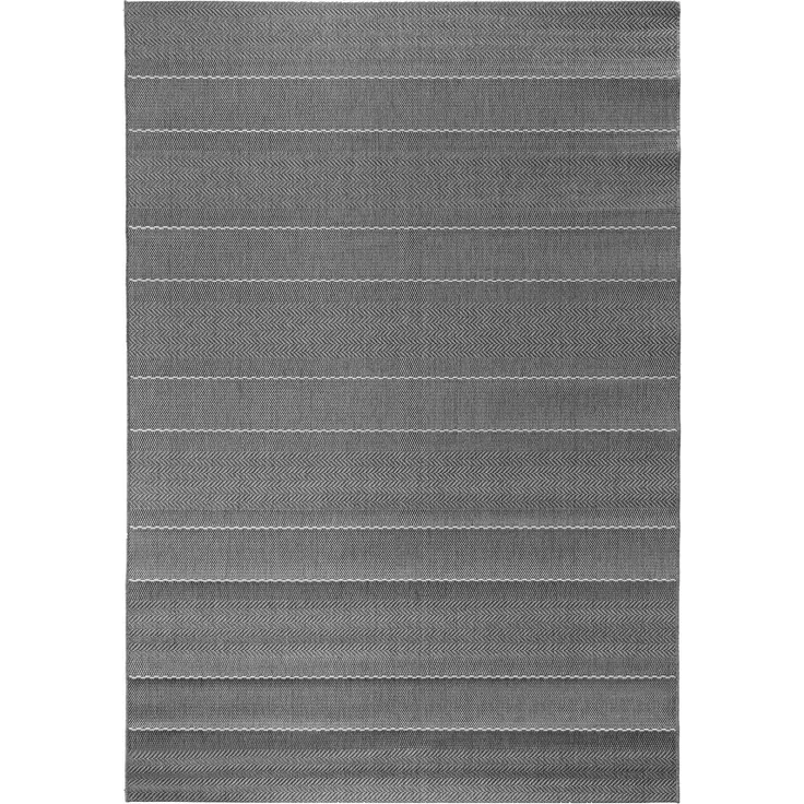 In & Outdoor Flachgewebe Teppich Fürth grau - 120x170x0,8cm