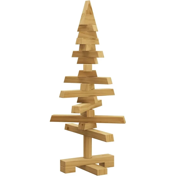 vidaXL Holz Weihnachtsbaum KOTKA 60 cm Massives Kiefernholz 42016697 – Bild 2
