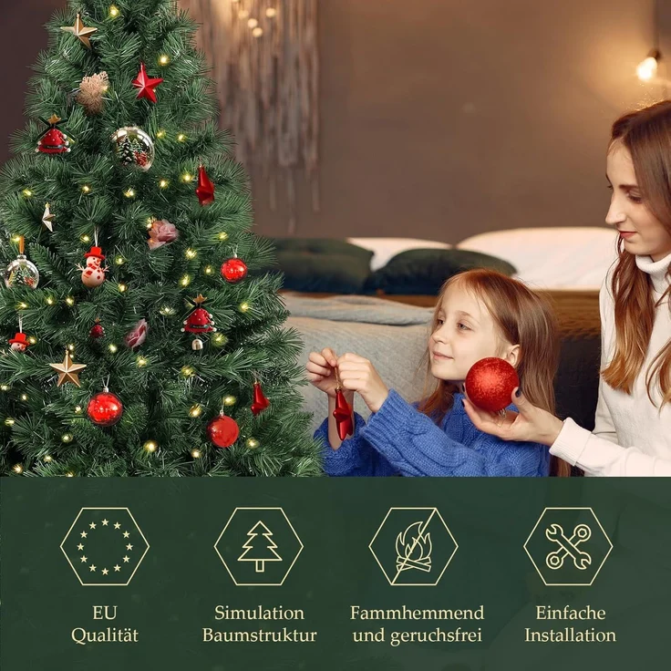 SALCAR Künstlicher Weihnachtsbaum 150 cm – Bild 6