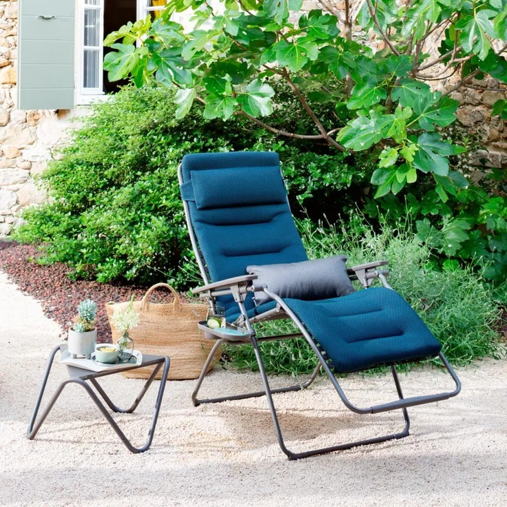 Lafuma Futura XL BeComfort® Relaxliege Bleu Encre Titane Sonnenliege LFM3131.8900 – Bild 6