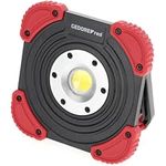 GEDORE red Strahler, LED Akku-Baustellenleuchte, 1400 Lumen, bis zu 6 h Leuchtdauer, IP 64 geschützt, mit integrierter Powerbank-Funktion