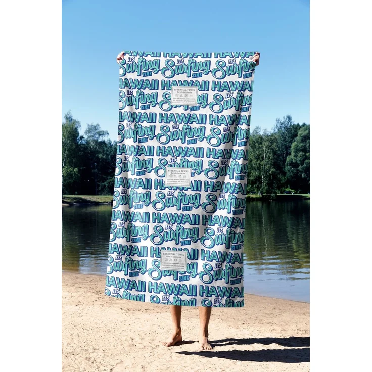 Mijolnir 'Surfing Time Hawaii 90' Strandtuch, Mehrfarbig, 90 x 150 cm – Bild 3