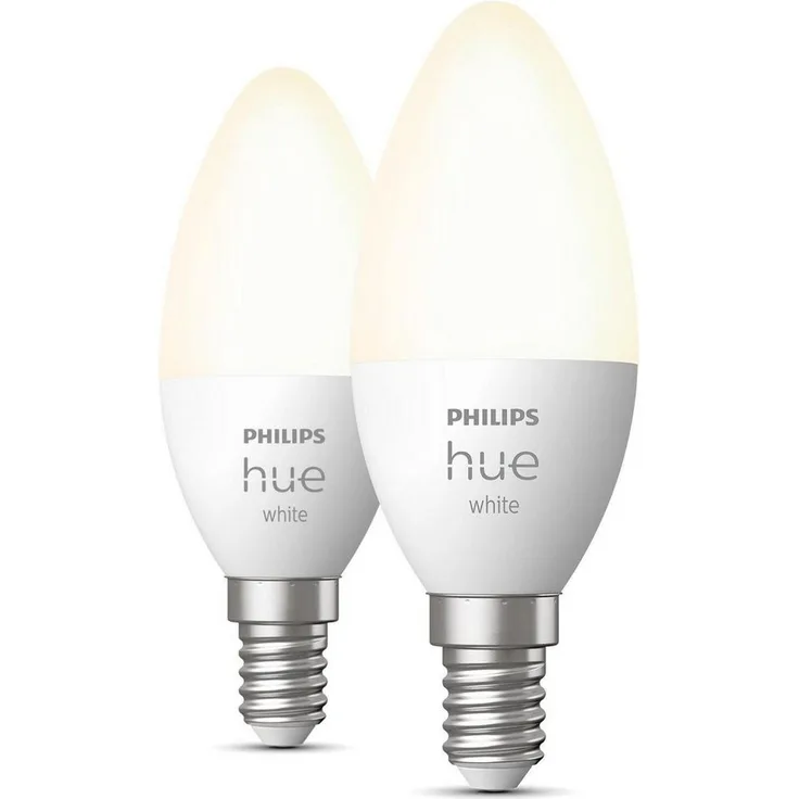 Philips Hue White E14 B39 Candle Light - 2-pack