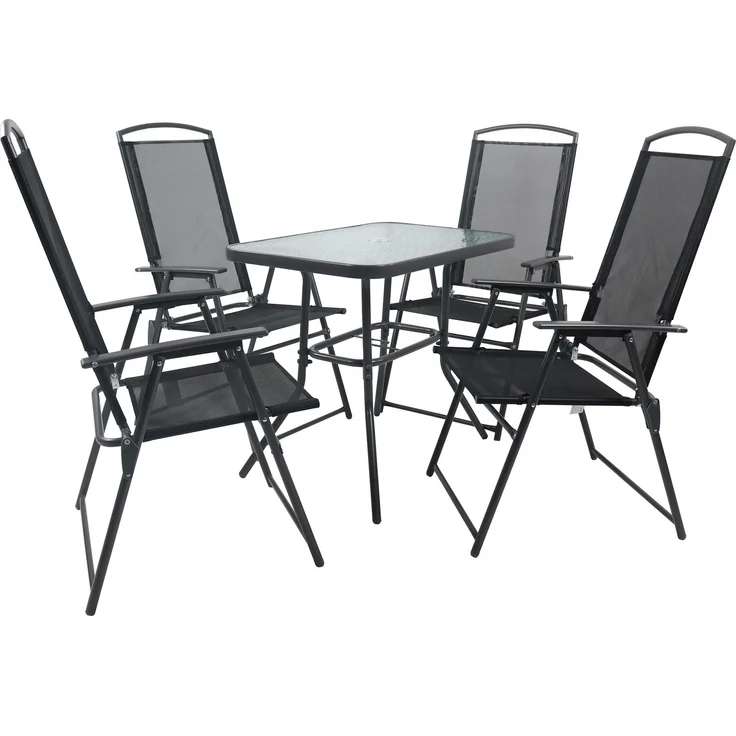 VCM Gartenmöbel-Set Sontan 918145 Anthrazit H. 105 x B. 80 x T. 56 cm – Bild 3