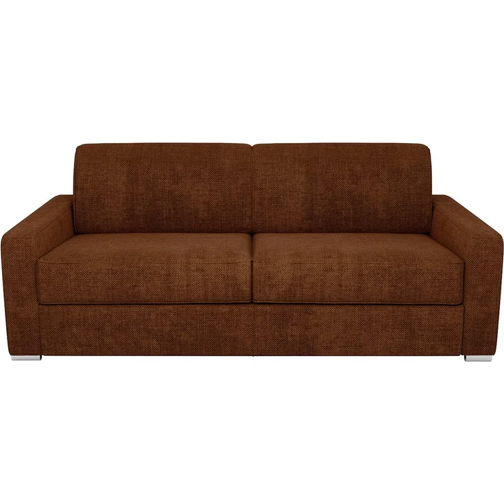Vente-unique - CALITO - Schlafsofa - Plastik - Kunststoff (PVC), Metall - Terracotta - 194 x 223 x 85 cm – Bild 4