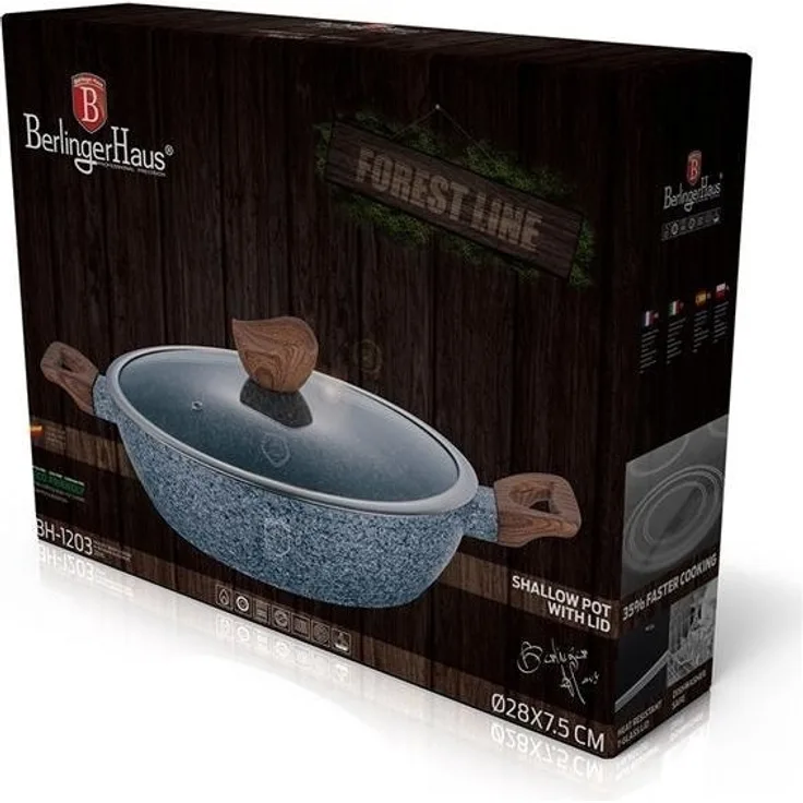 Berlinger Haus Berlinger Haus Granit-Wok 28 cm 3,8 l Forest Line BH1203