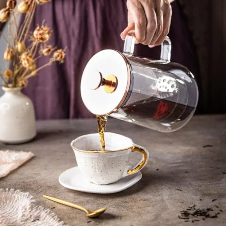 Klausberg Klausberg French Press Kaffee- und Teezubereiter 0,60l KB7724 – Bild 7