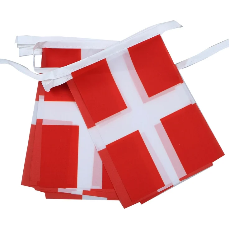 AZ FLAG - Fahnenkette Savoyen 6 Meter Mit 20 Flaggen - 21x14 cm - Savoie Girlande Flaggenkette 14x21 Cm
