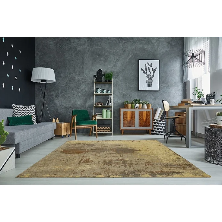 riess-ambiente Teppich MODERN ART 240x160cm sand braun, rechteckig, Höhe: 10 mm, Used Look · Vintage Muster · Wohnzimmer – Bild 5