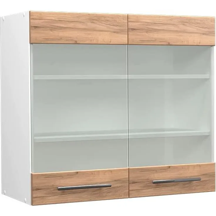 Küchenglasschrank Fame-Line Goldkraft Eiche 80 cm Vicco