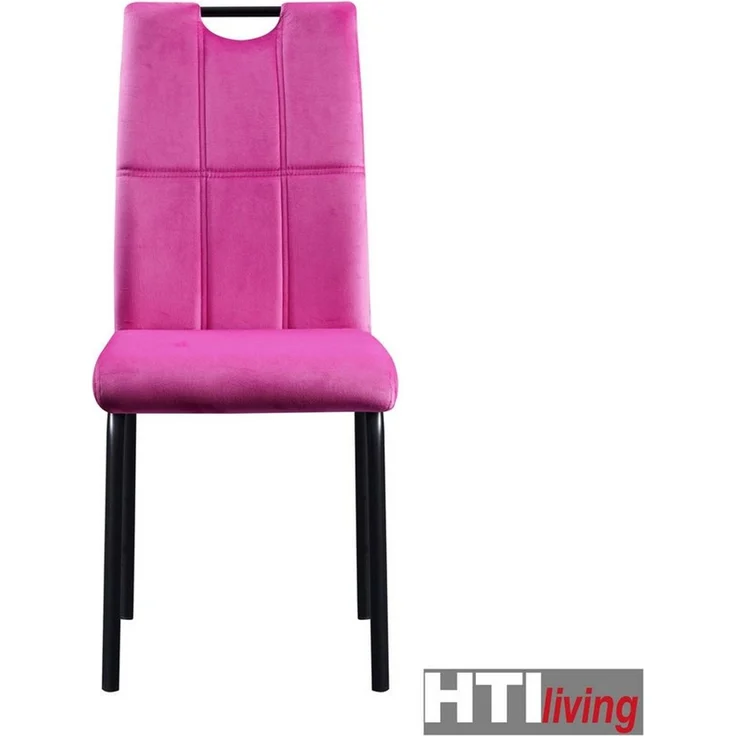 HTI-Living Esszimmerstuhl Stuhl Denton Velvet Pink (Stück, 1 St), Esszimmerstuhl Samt – Bild 2