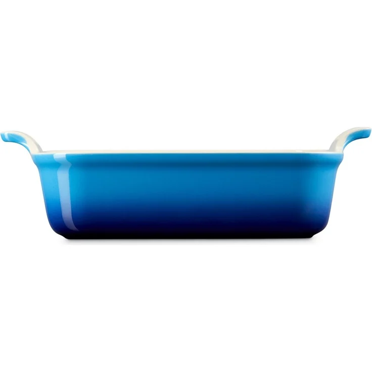 LE CREUSET Auflaufform Auflaufform Tradition quadratisch azure 23cm, Steinzeug – Bild 3