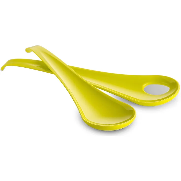 Omada Sanaliving S2030 Paar Salatbesteck in Microban antibakteriell, grün lime