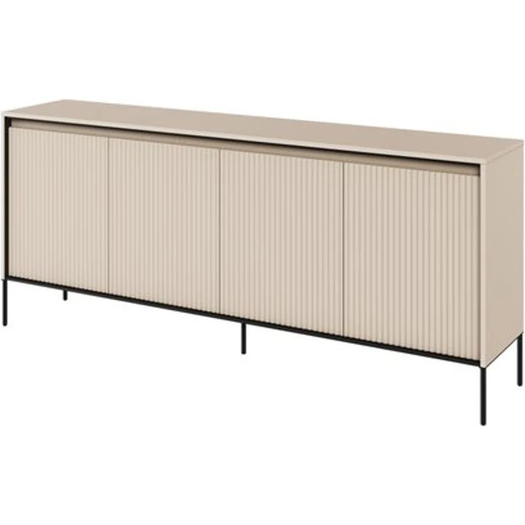 Compleo Kommode FLORE (193x40x83 cm) mit 4 Türen, Metallfüße – Bild 4