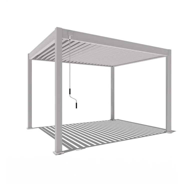 Weide 'Classic' Pergola, freistehend, Aluminium / Stahl beige, 300 x 360 x 255 cm – Bild 1