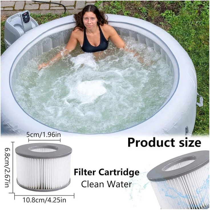 FELIXLEO Kartuschen-Filterpumpe Ersatzfilter für MSPA Whirlpool zubehör für MSPA FD2089 (2 St) – Bild 2