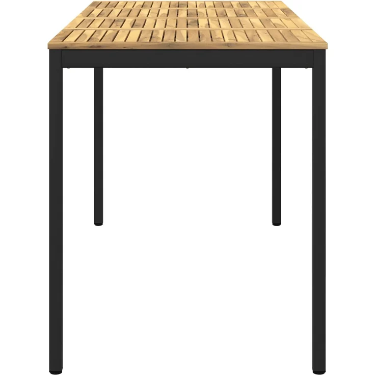 vidaXL Gartenbar-Tisch NAARDEN Weiß gewaschen und Schwarz 901786 – Bild 4