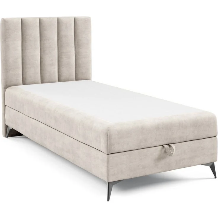 Best for Home Boxspringbett K10 Single SLIM mit Bettkasten & Bonellfederkernmatratze, Topper H3 (Einzelbett, Polsterbett, Kinderbett, Juniorbett, Hotelbett, 70x200 80x200 90x200 100x200 cm), mit oder ohne Topper, Flexible Liefermöglichkeiten, Handwerks... – Bild 3