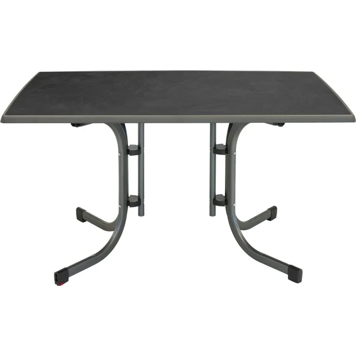 Klapptisch Boulevard 132x72x90cm Stahl anthrazit/schiefer Gartentisch Tisch