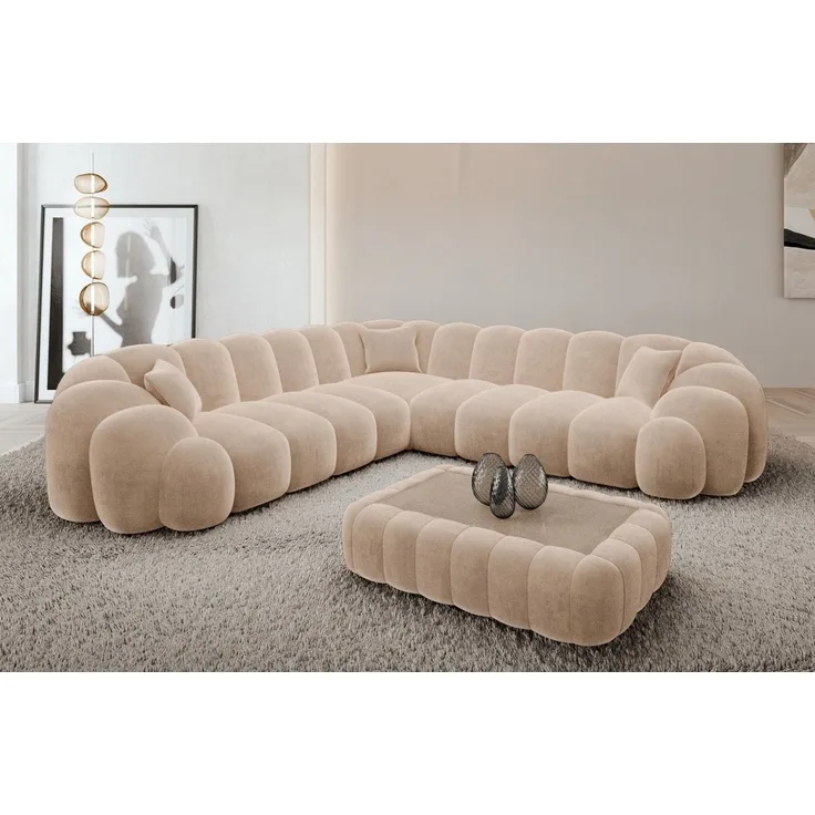 Sofa Dreams Ecksofa Rajada L Form Couch, 4-Sitzer, Design, Eckcouch, Stoffbezug