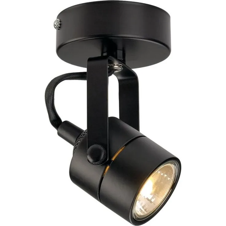 SLV No. 132020 SPOT 79 Wand- und Deckenleuchte schwarz GU10 max. 50W