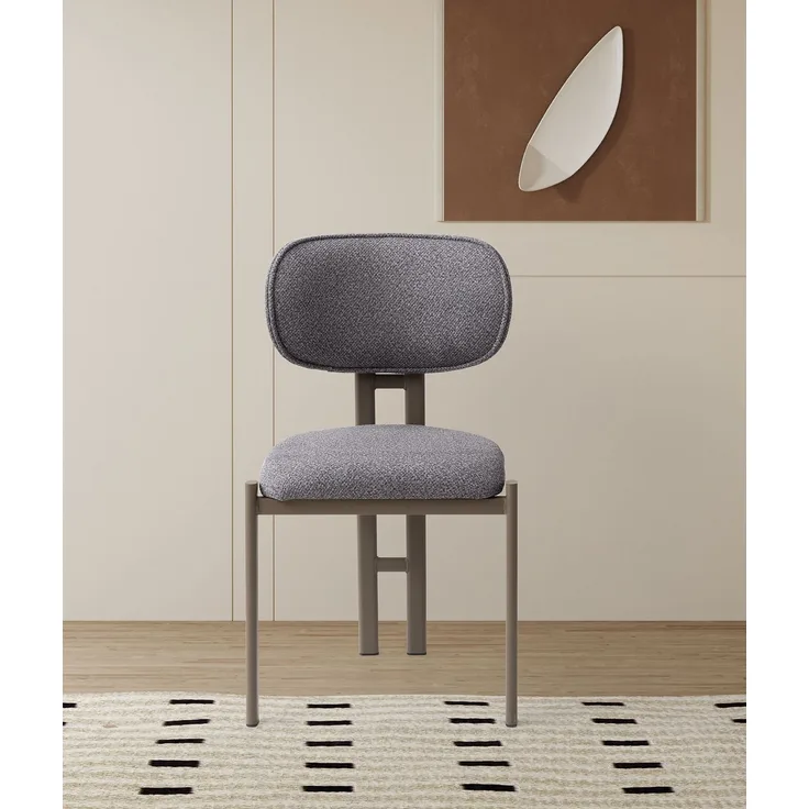 Skye Decor 'Muriz - 4965' Stuhlset (2-teilig), Dunkelgrau / Cappuccino, 43 x 83 x 47,5 cm